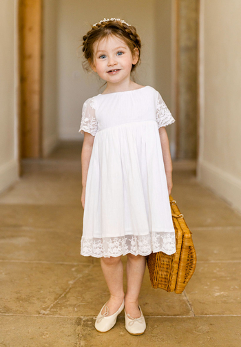 robe de ceremonie bebe fille - lulucastagnette blanc robes bebe