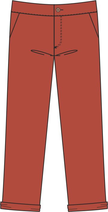 Pantalon Arsène Terracotta