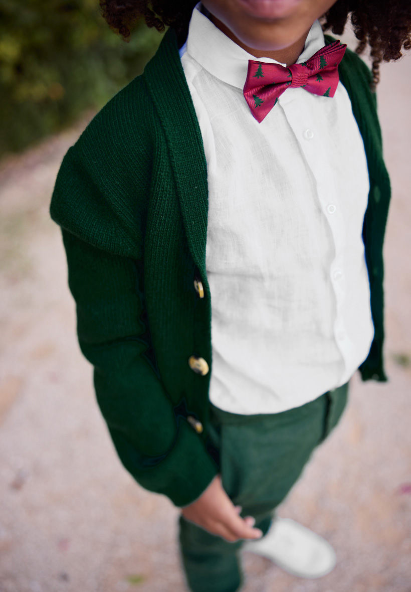 Veste de costume lin vert enfant pour fête et cérémonie nature