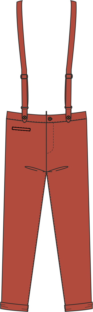 Pantalon Gaston Terracotta